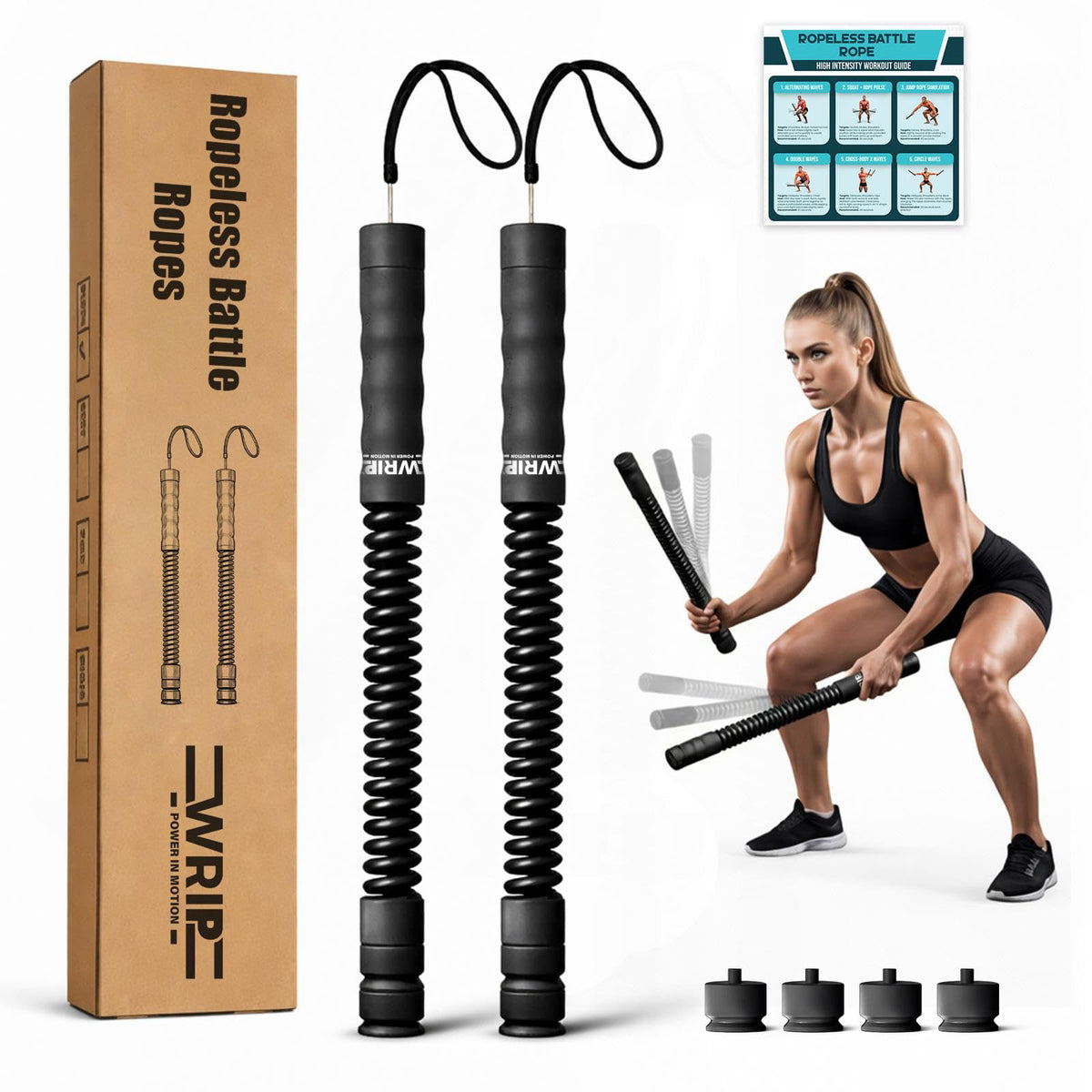 Ropeless Battle Ropes Weighted Home Gym Equipment Fat