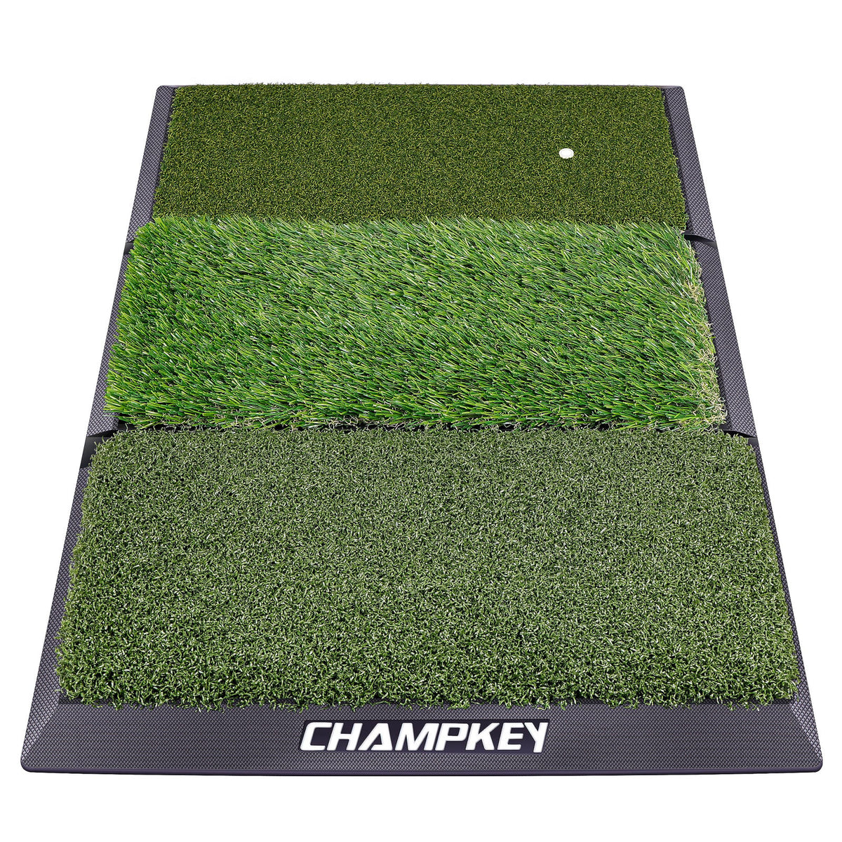 CHAMPKEY Professional Tri Turf Golf Hitting Mat