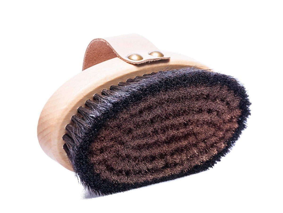 Redecker Fine Bronze Wire Horsehair Massage Brush Body Ionic