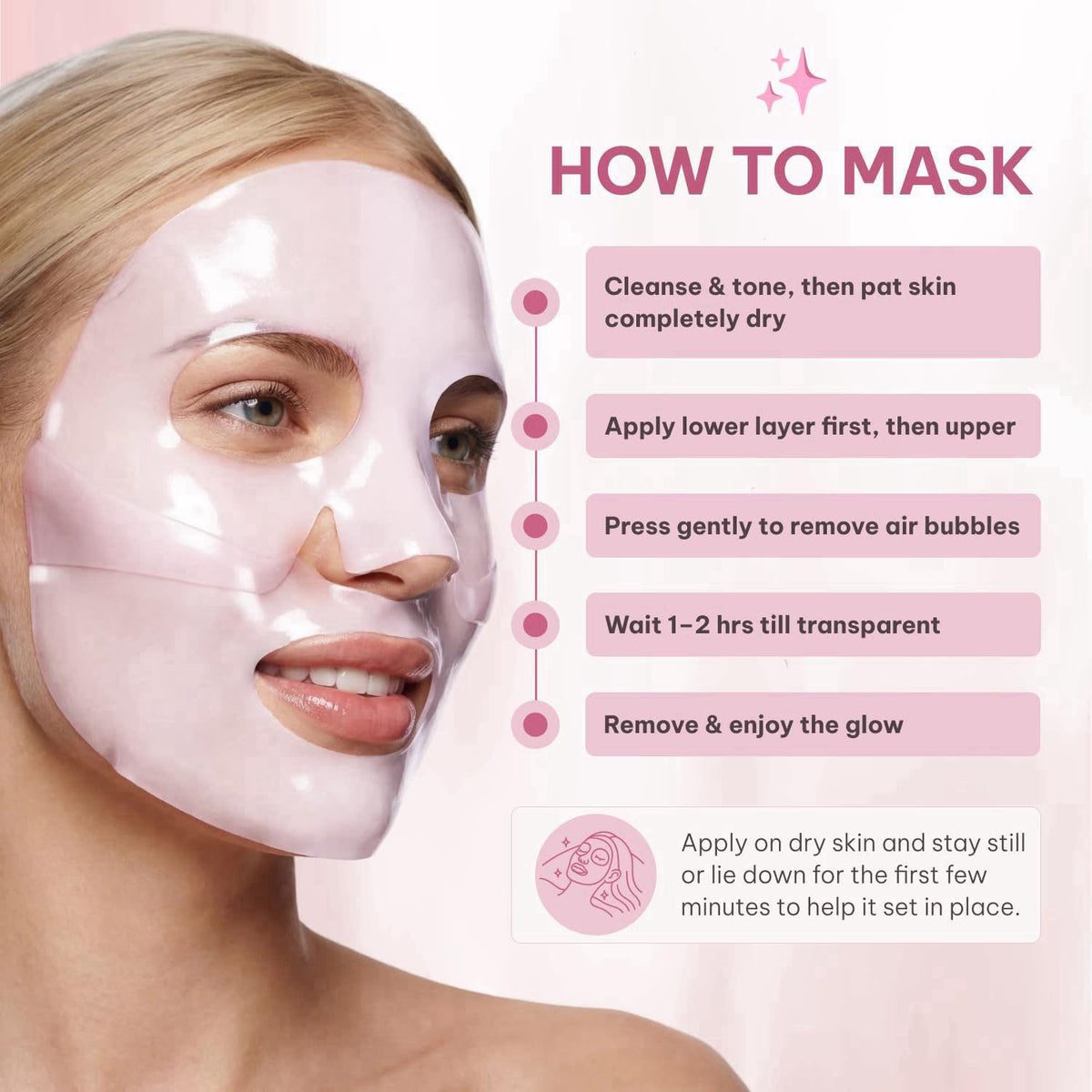 Salmon PDRN Collagen Mask Korean Skin care Gel Face Mask for