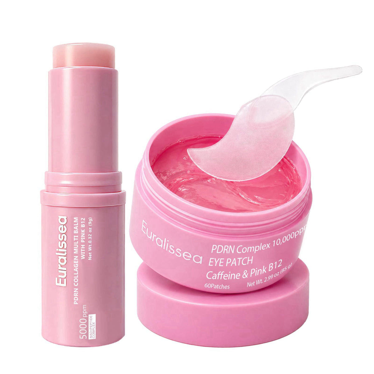 PDRN Collagen Multi Balm Stick Eye Patches Set Pink B12