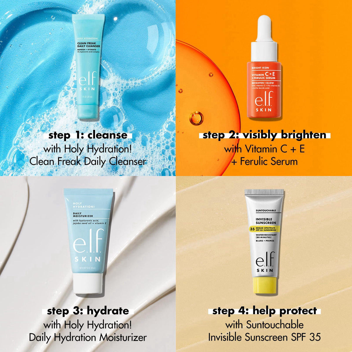 e l f SKIN Wake the e l f Up Skincare Kit