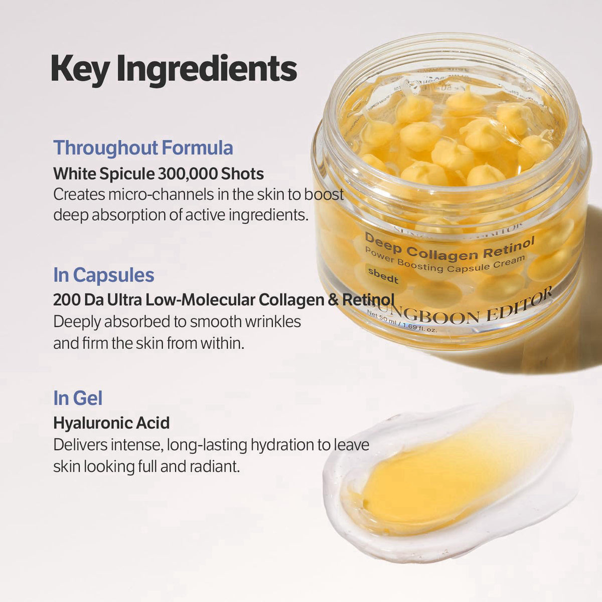 SUNGBOON EDITOR Deep Collagen Retinol Capsule Cream For Dry