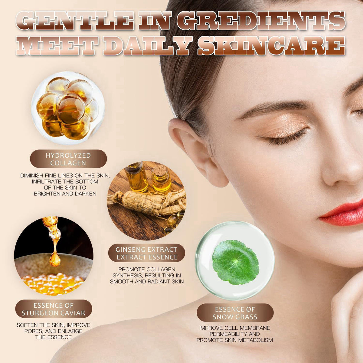Luxurious Hydrating Skincare Gift Set with Cordyceps Extract