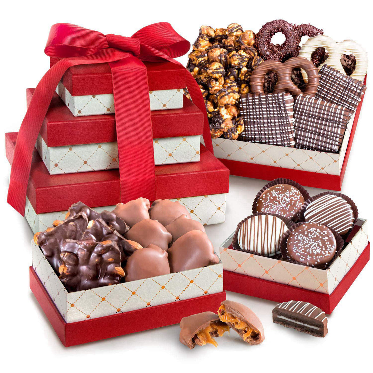 A Gift Inside Chocolate Gift Tower Boxes