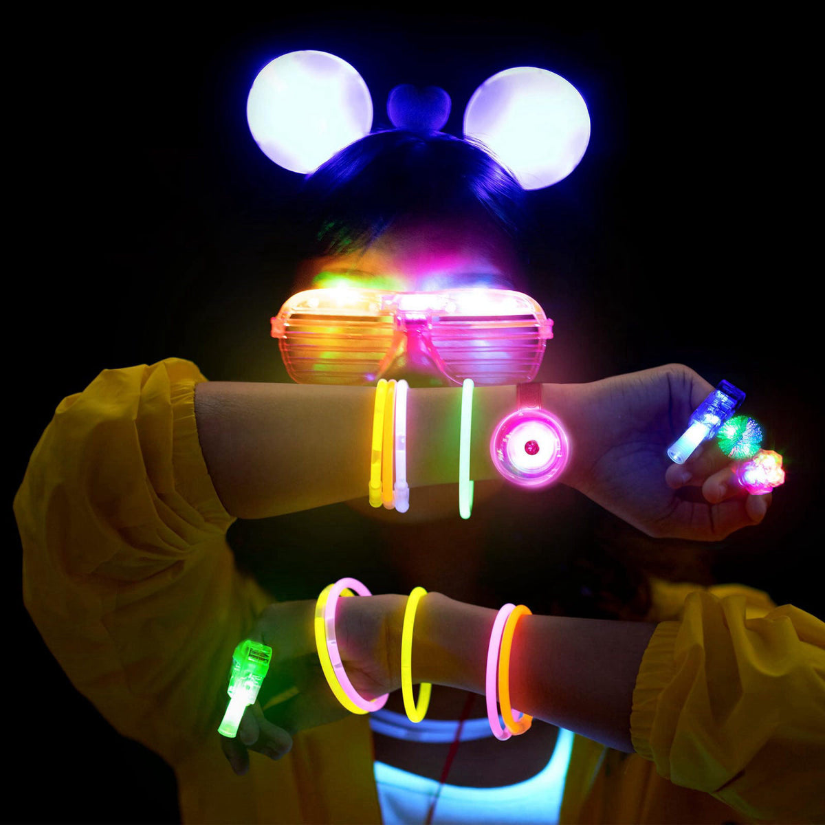 Mocoosy Glow in the Dark Party Supplies for Kids Halloween