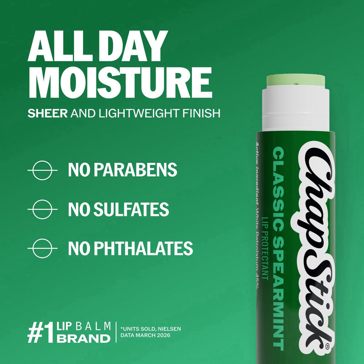 ChapStick Classic Spearmint Lip Balm Bulk 12 Pack