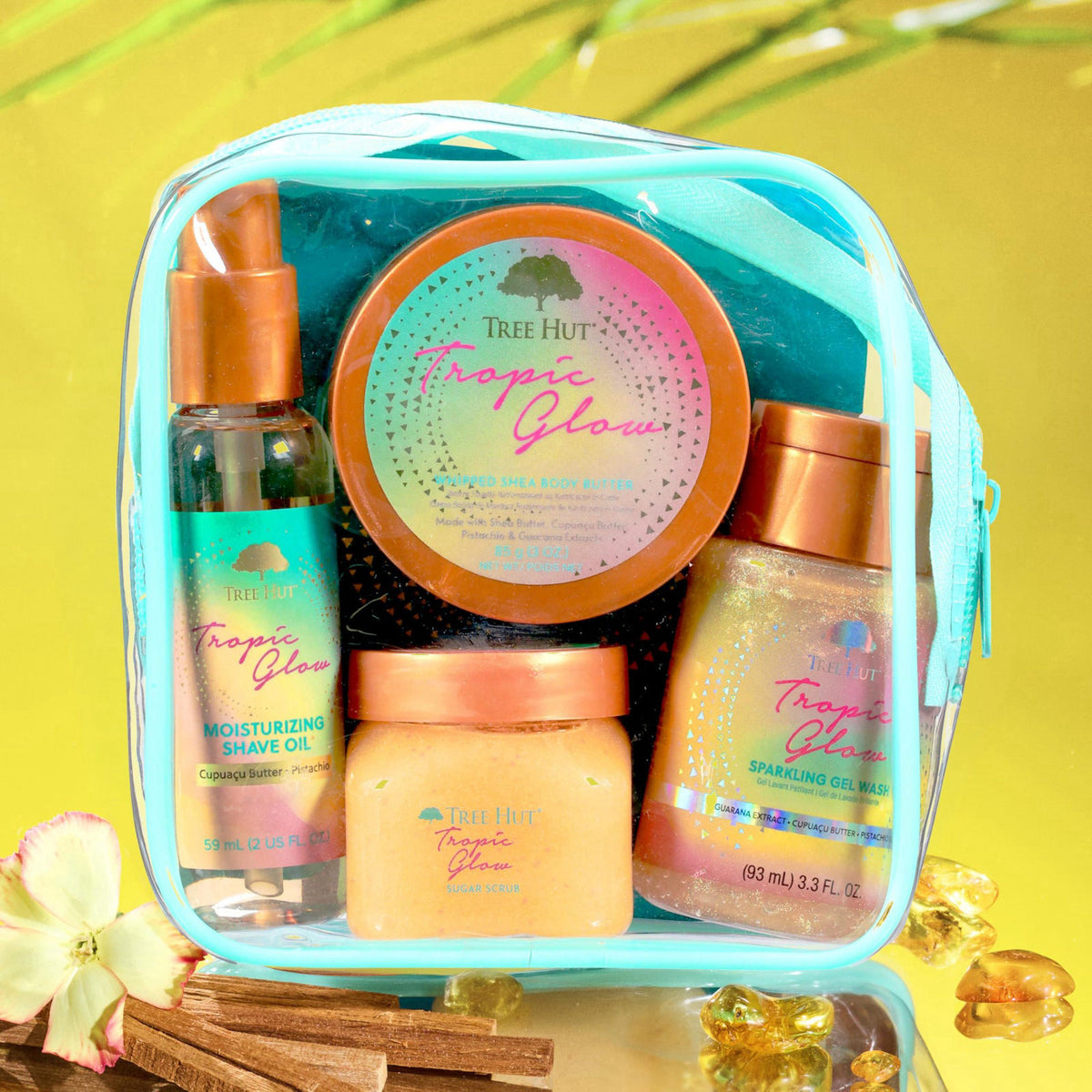 Tree Hut Everything Shower Gift Set Tropic Glow
