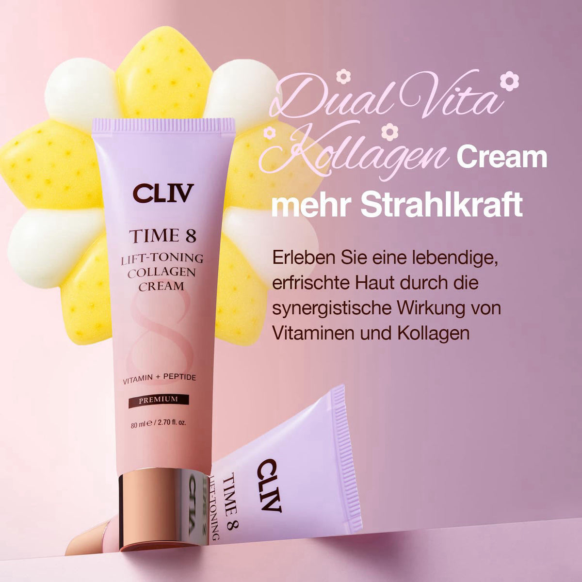 Time 8 Lift Toning Collagen Cream Korean Skincare Hydrating by CLIV — view 3