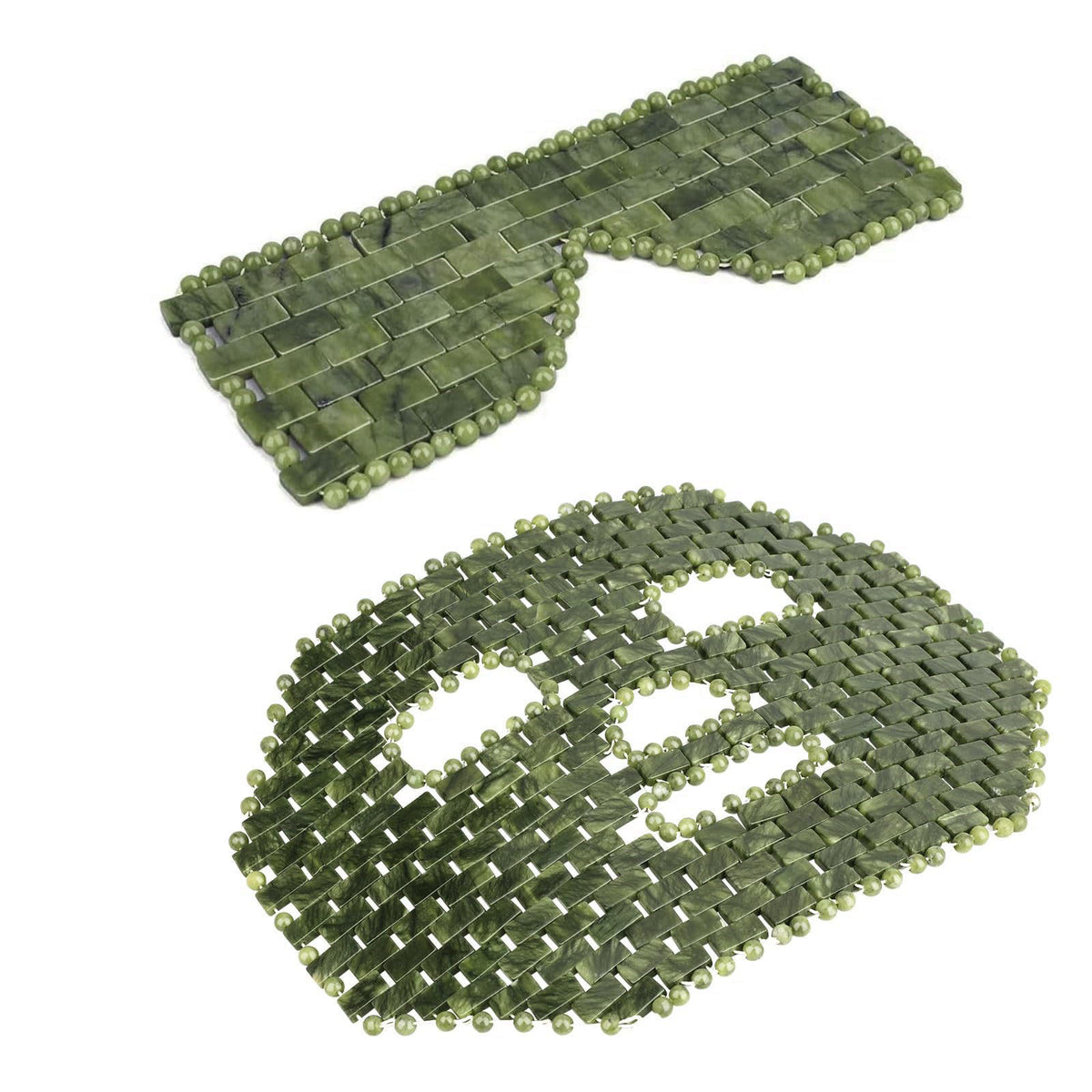 Jade Eye Mask Jade Mask Natural Facial Cooling Mask 100 Real by LazyGa — view 2