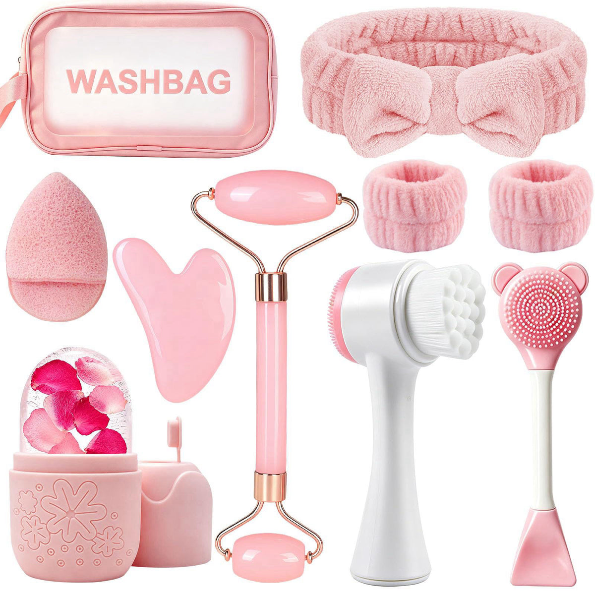 Skincare Tools Set with Face Cleansing Brush Ice Face Roller by CLRDZN — view 2