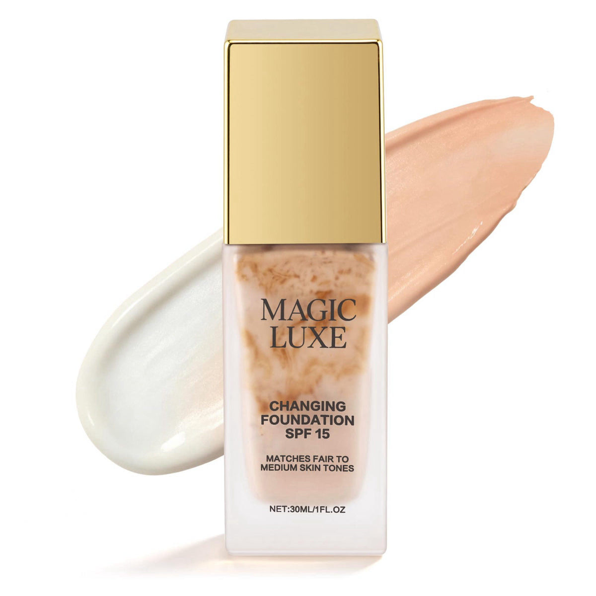 Color Changing Foundation for Mature Skin Color Shade by MAGIC LUXE OIL — view 2