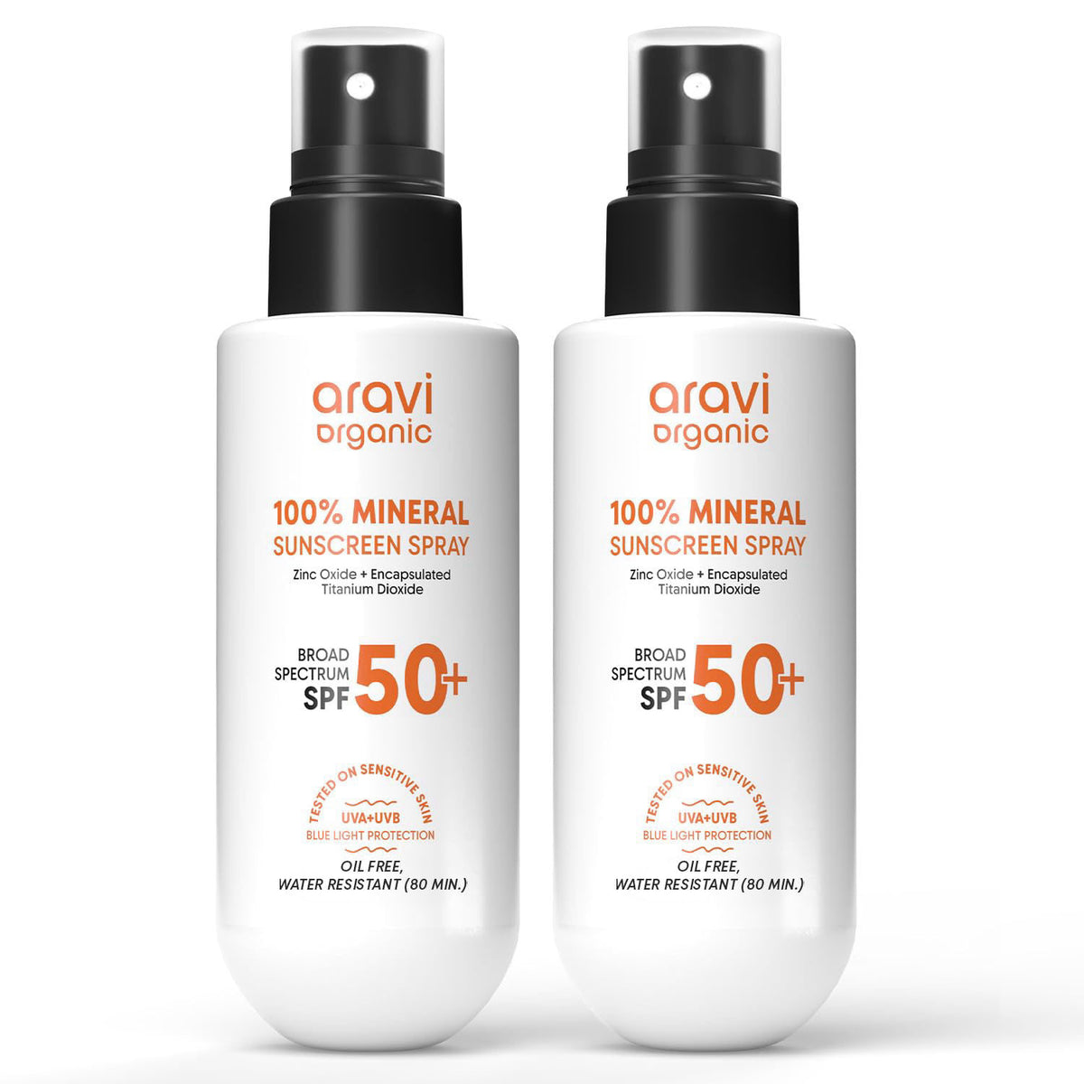 Aravi Organic 100 Mineral Sunscreen Spray SPF 50 — view 2
