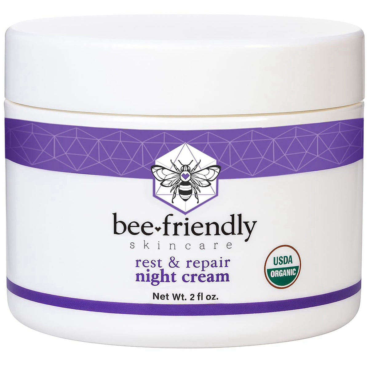 BeeFriendly Organic Night Cream USDA Certified 2 oz — view 2