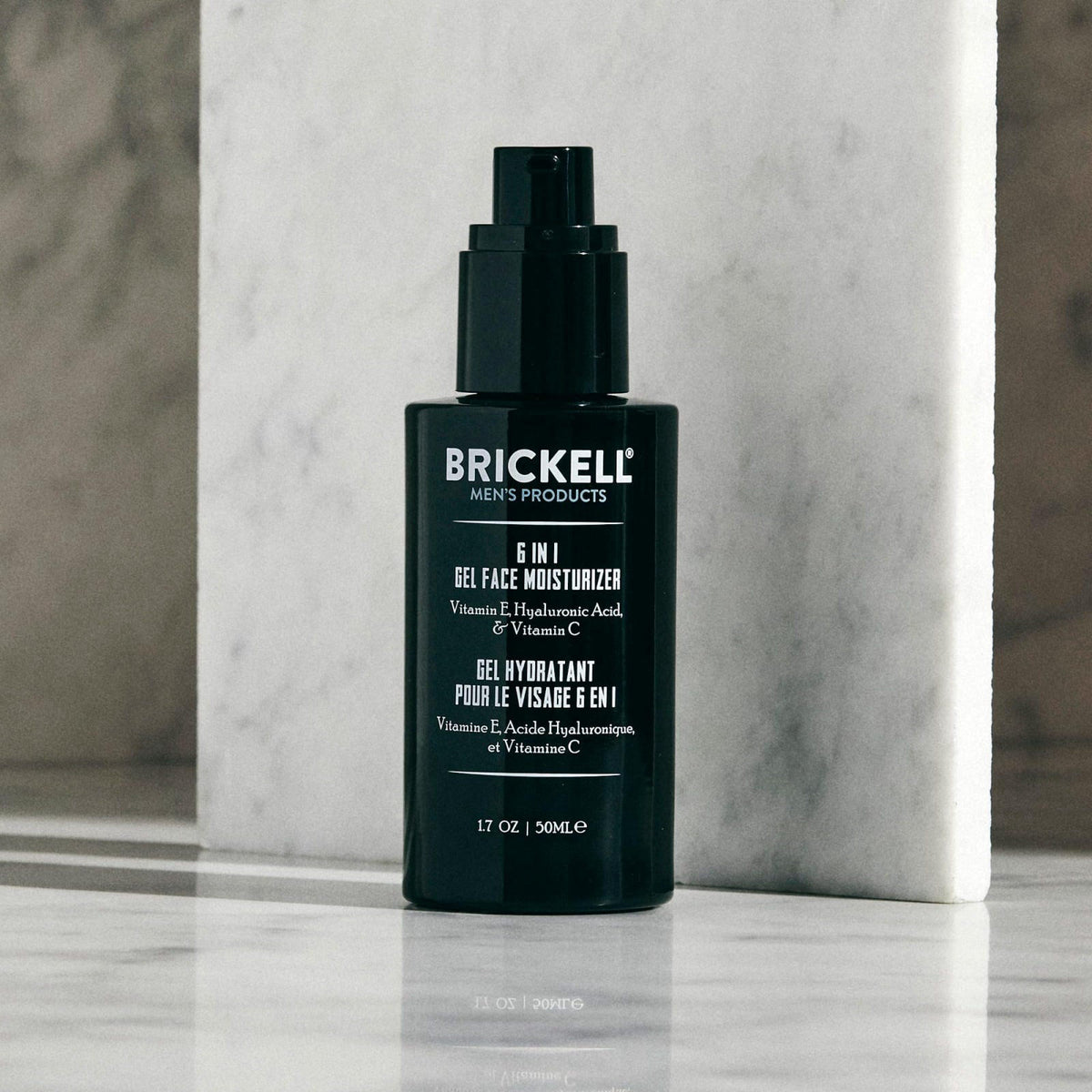 Brickell Men's Products Brickell Men's 6 in 1 Gel Face Moisturizer for Men, Gel Moisturizer With Hyaluronic Acid, Peptid