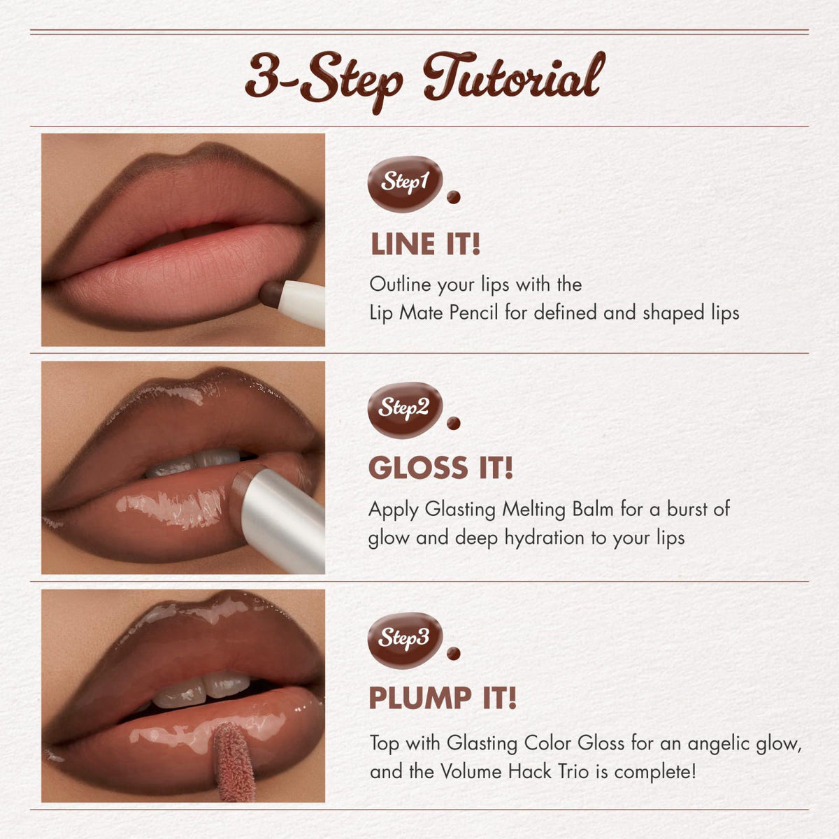 rom&nd Volume Hack Trio | 3 Step Plumping Lip Kit | Sweet Fig Set – alternate angle