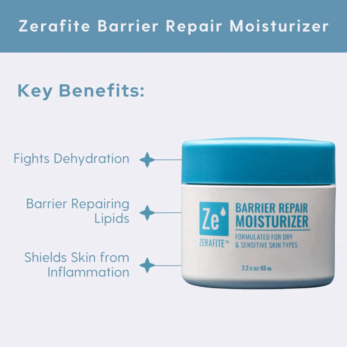 ZERAFITE Barrier Repair Face Moisturizer for Dry Sensitive — view 6