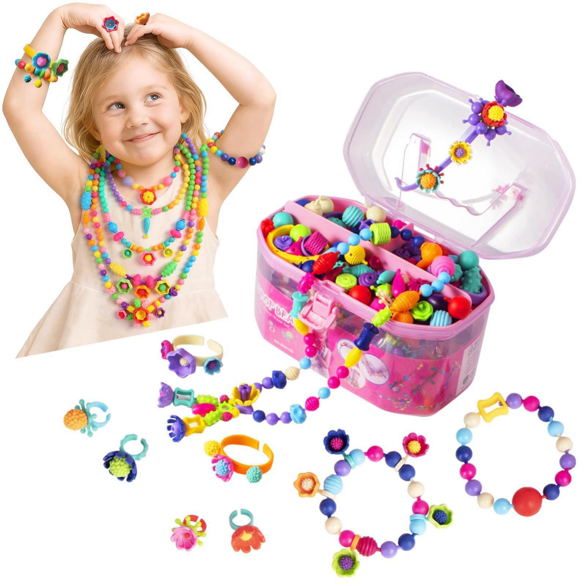 BIRANCO Pop Beads Jewelry Making Kit by BIRANCO. — view 2