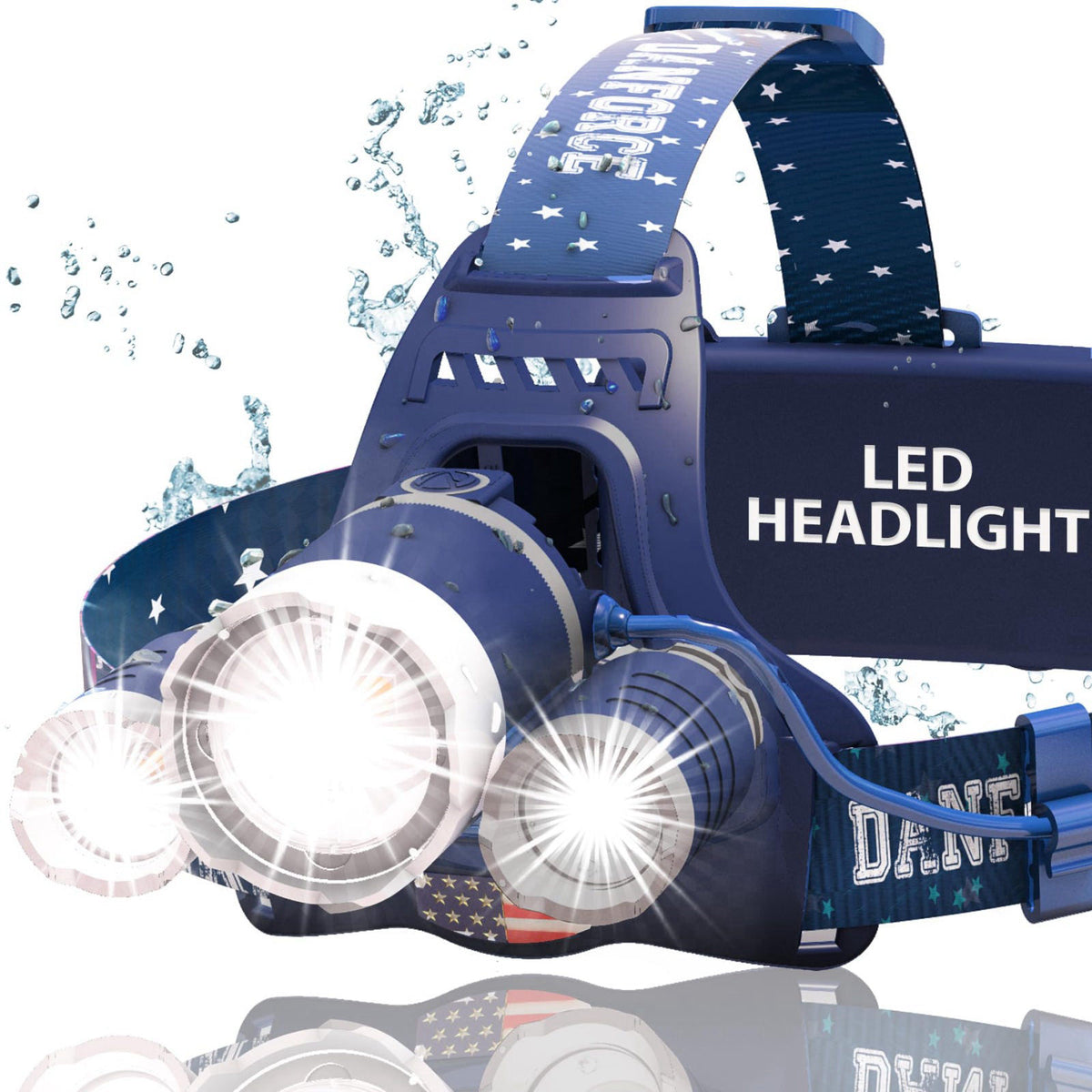 Headlamp USB Rechargeable LED Head Lamp Ultra Bright LUMINUS