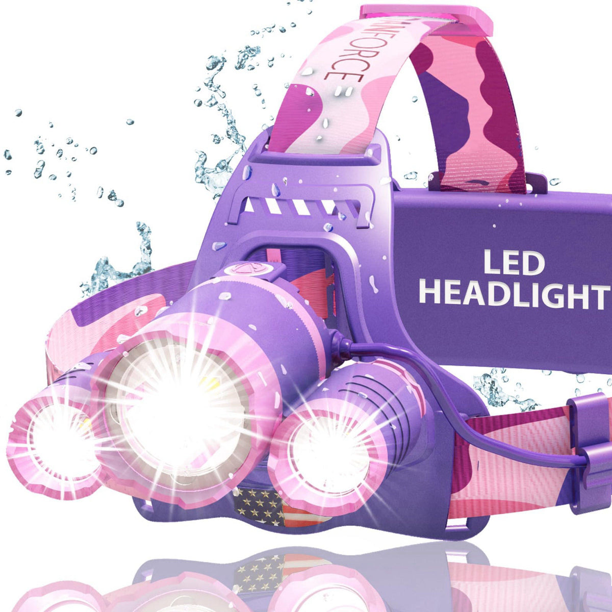 Headlamp USB Rechargeable LED Head Lamp Ultra Bright LUMINUS