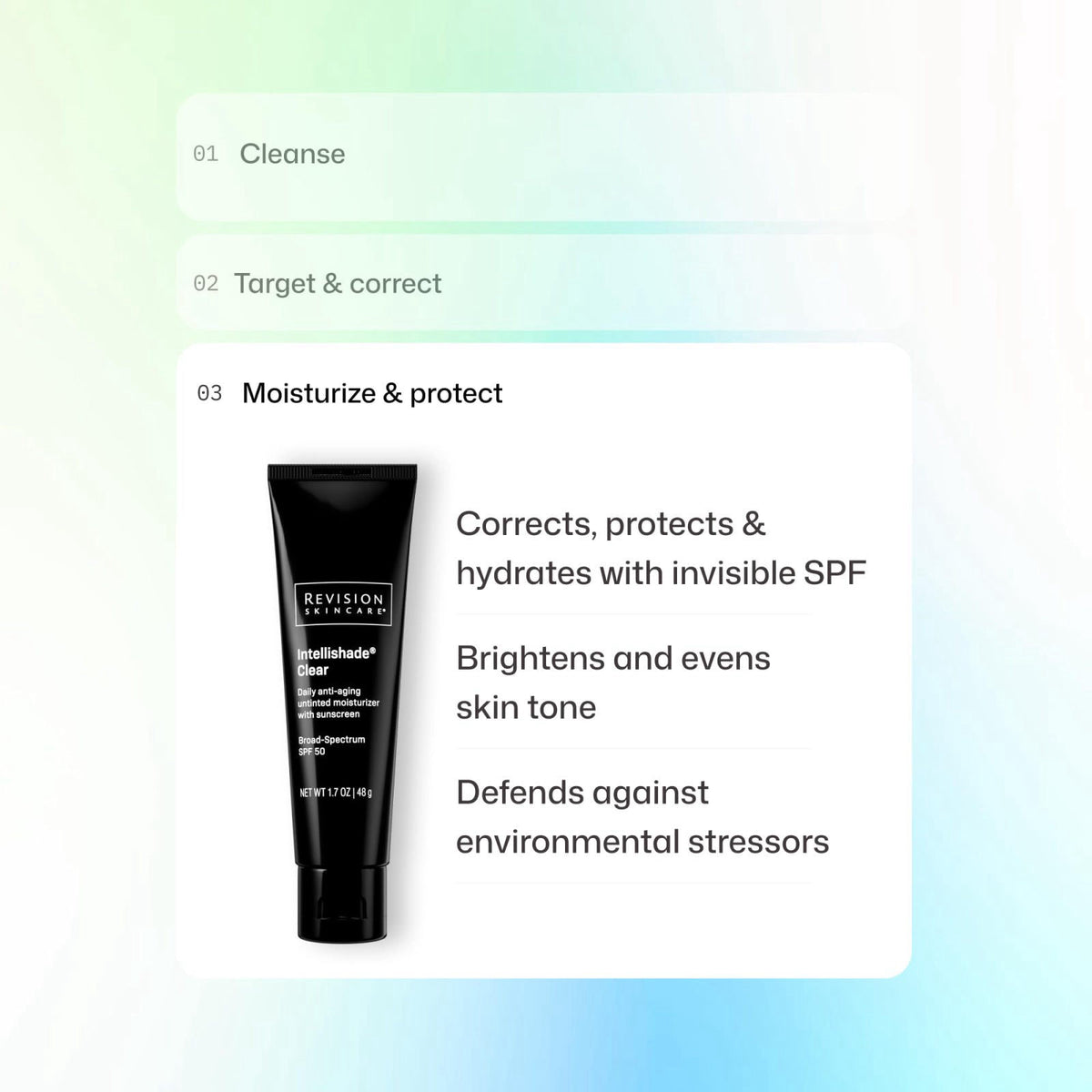 Revision Skincare Intellishade® Clear SPF 50 Hydrating Sunscreen, 1.7 oz – alternate angle