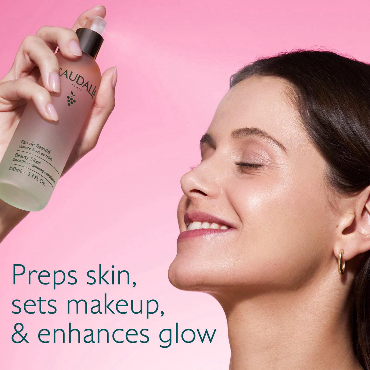 Caudalie Beauty Elixir Prep Set Makeup Glow Face Mist