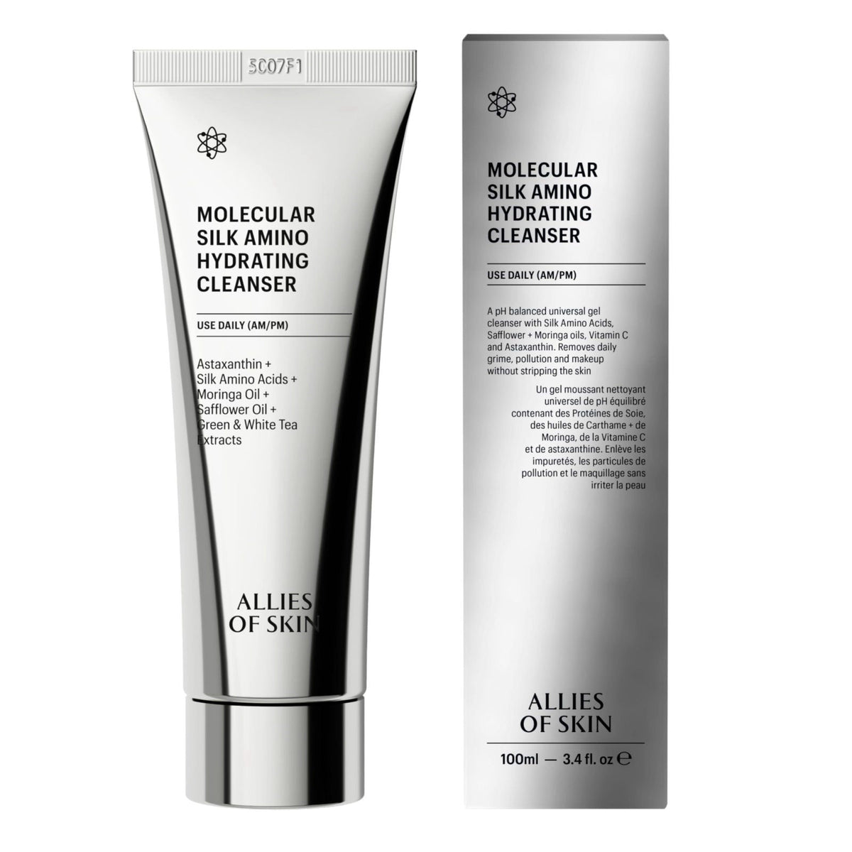 Allies of Skin Hydrating Silk Amino Face Cleanser 3 4 Fl Oz — view 2