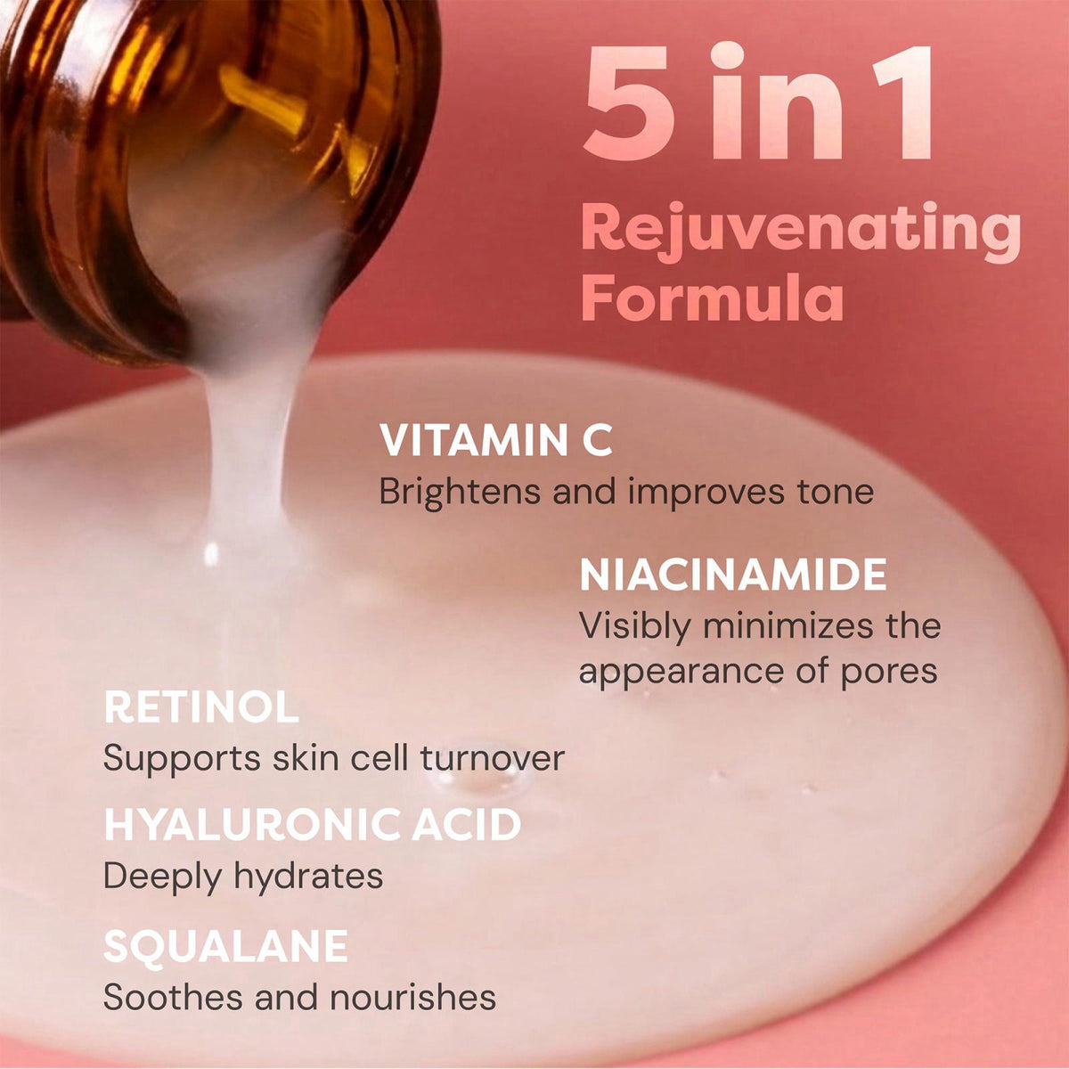 TruSkin Vitamin C+ Serum for Face with Retinol and Niacinamide - 2 fl oz – close-up detail