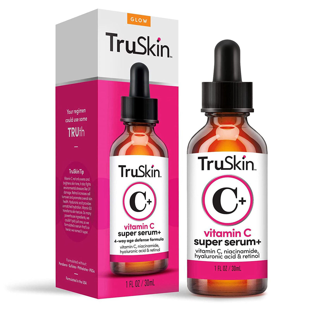TruSkin – Serums on display