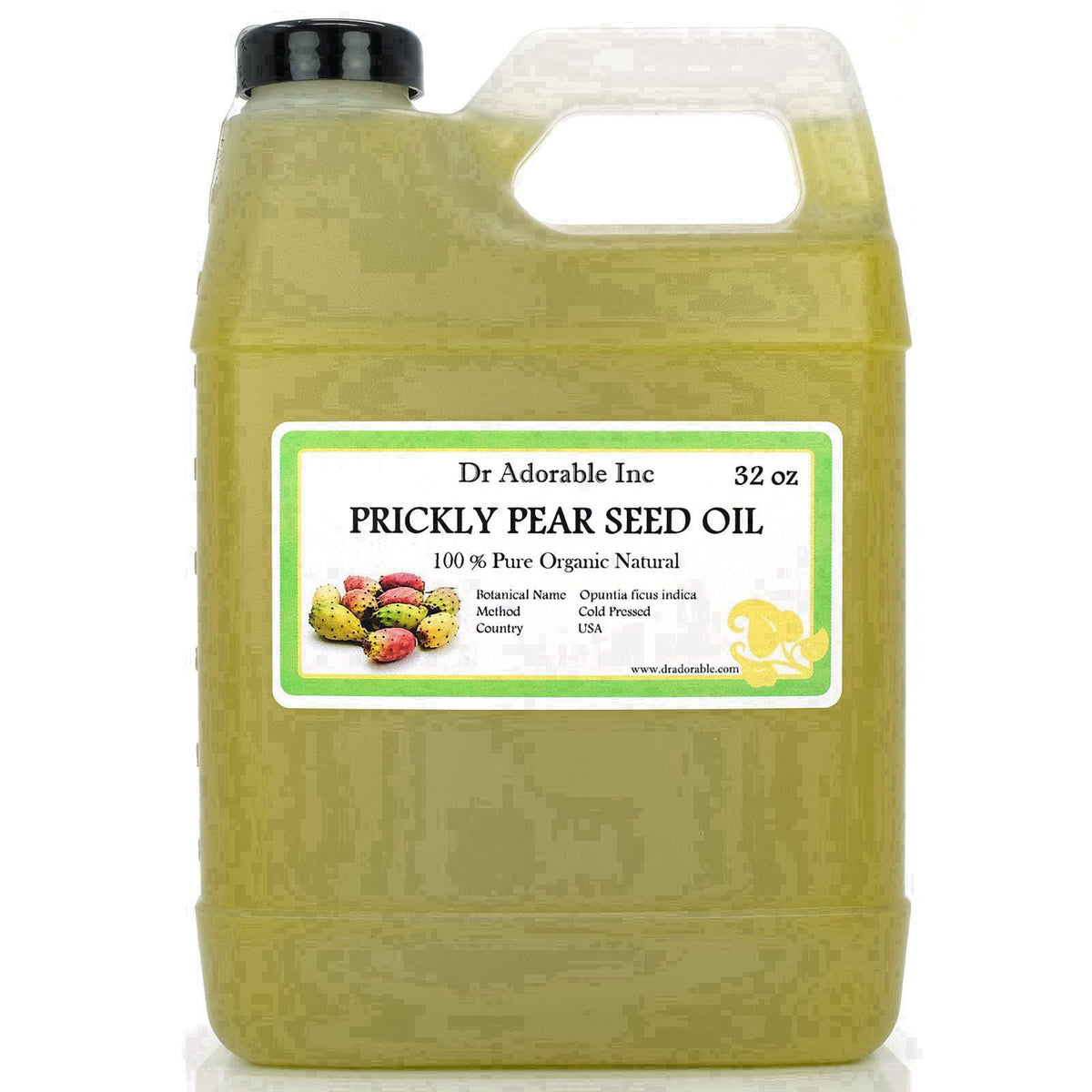 Dr Adorable - 32 oz - Prickly Pear Seed Oil - Pure Organic Cold Pressed – product photo (Oils)
