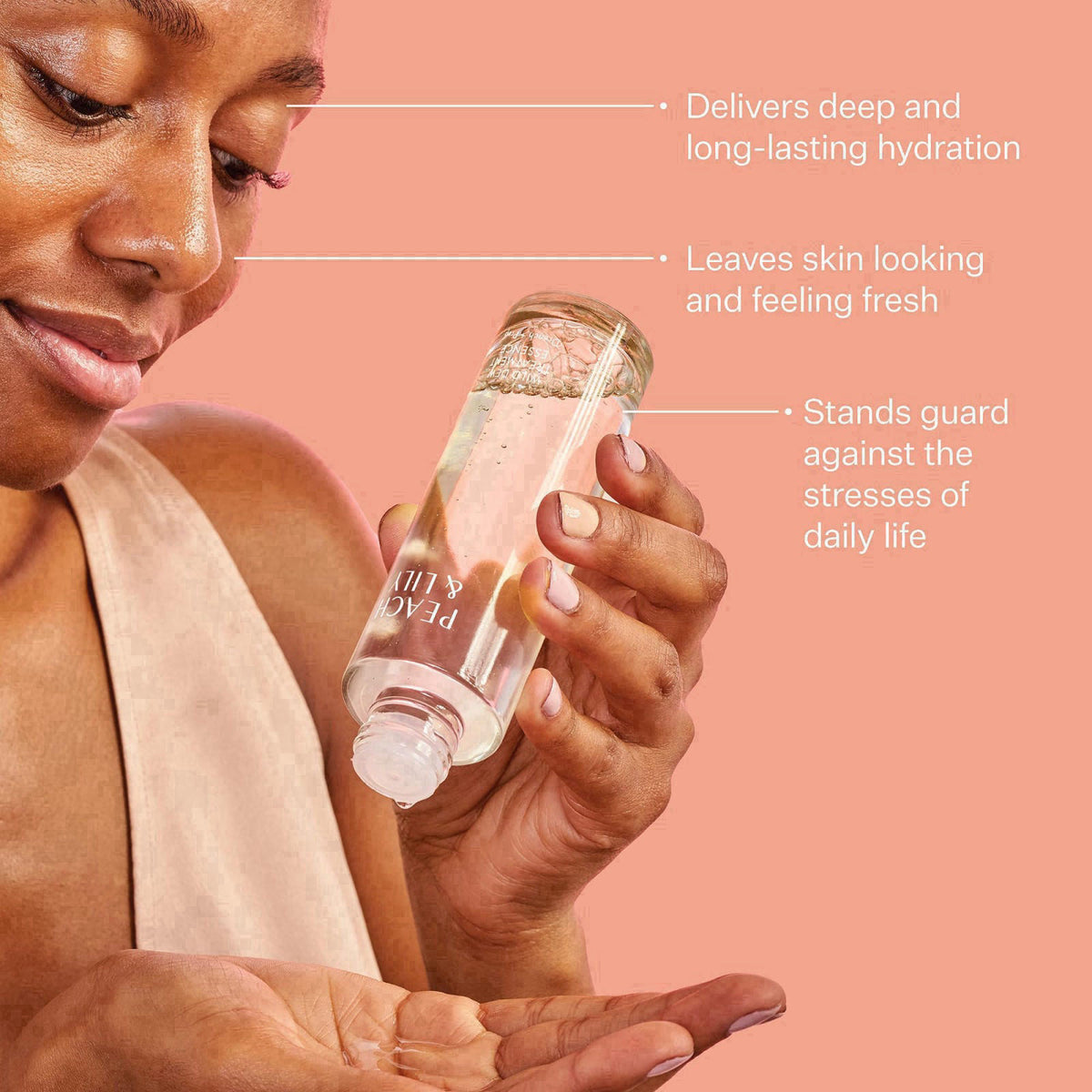 Peach & Lily - Wild Dew Treatment Essence (3.38 oz) - Drench, Plump, & Prep - Featherlight - Hyaluronic Acid, Adenosine,
