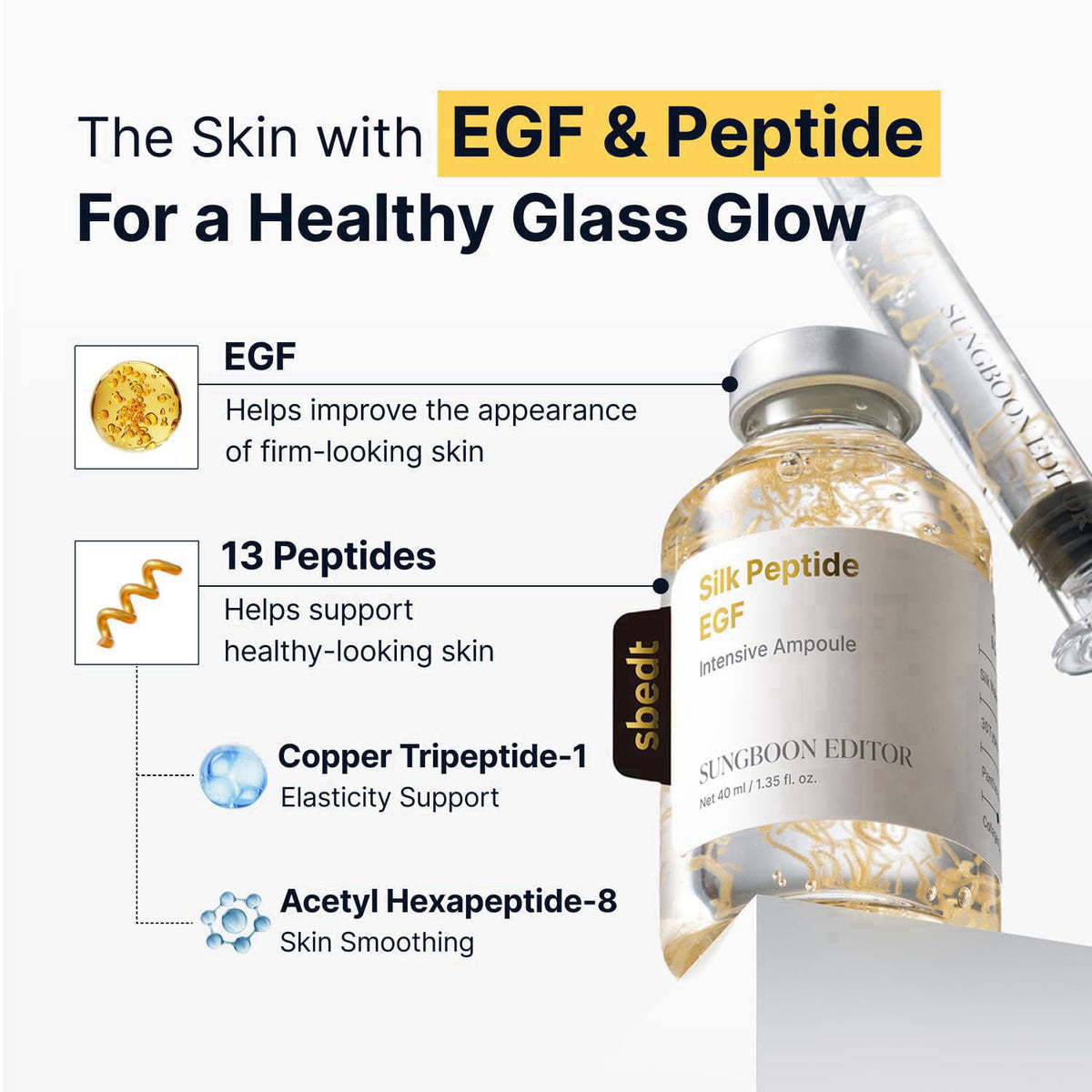 SUNGBOON EDITOR Intensive Deep Collagen Silk Peptide EGF
