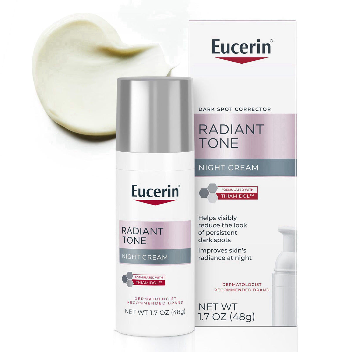 Eucerin Radiant Tone Night Cream Dark Spot Corrector with Thiamidol, 1.7 OZ – product photo (Night Creams)