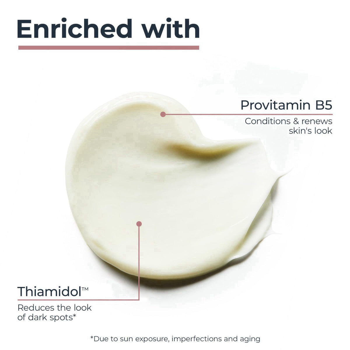 Eucerin Radiant Tone Night Cream Dark Spot Corrector with Thiamidol, 1.7 OZ – back view and specifications