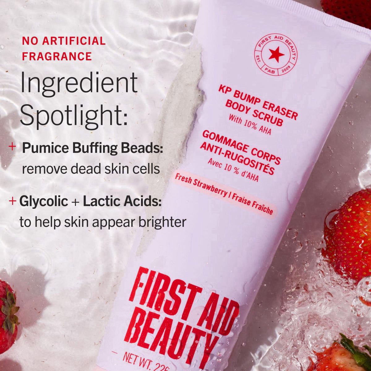 First Aid Beauty KP Bump Eraser Scrub 10 AHA Sensitive Skin