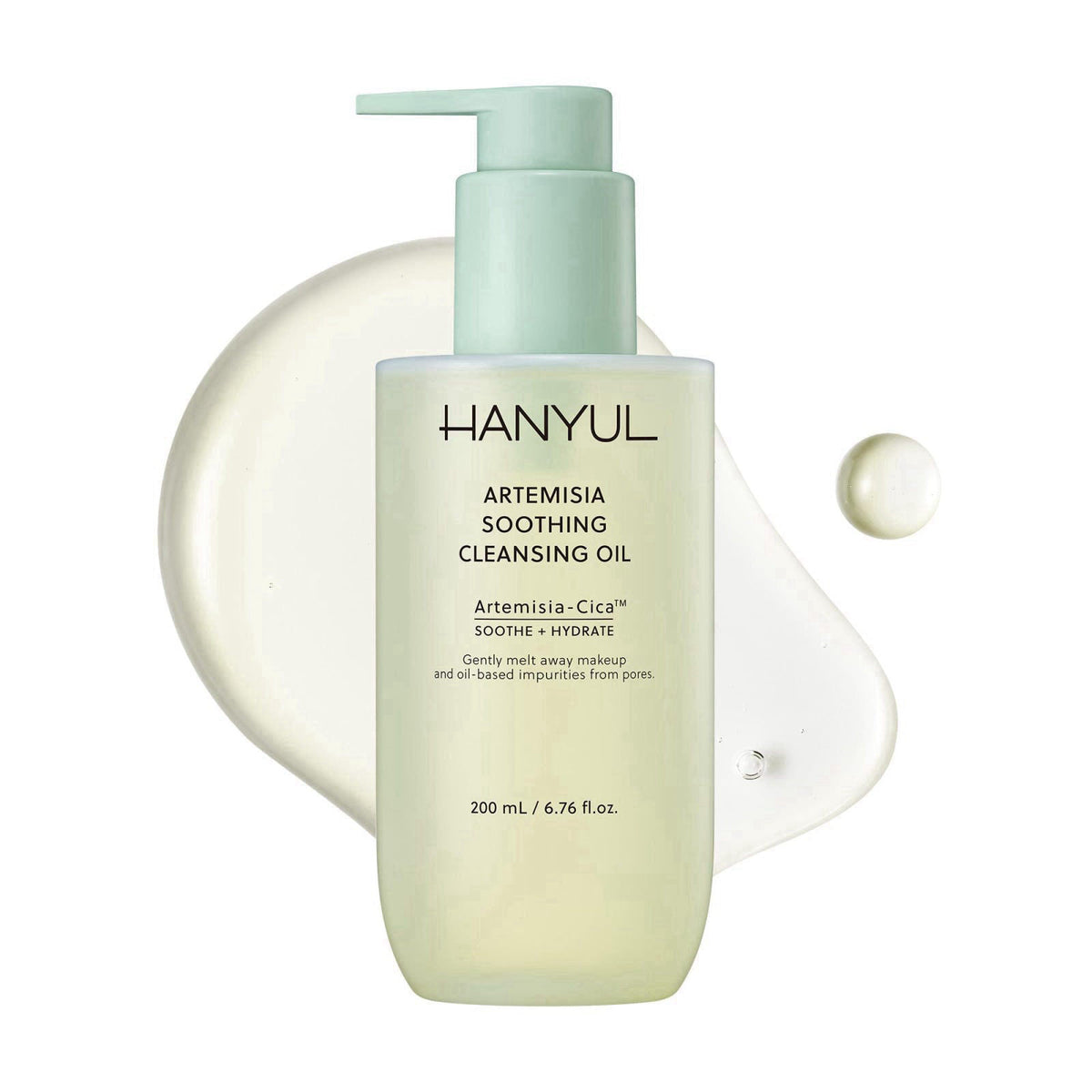 Hanyul Artemisia Soothing Cleansing Oil | Gentle, Soothing & Hydrating Oil Facial Cleanser with Artemisia, Cica & Glycer
