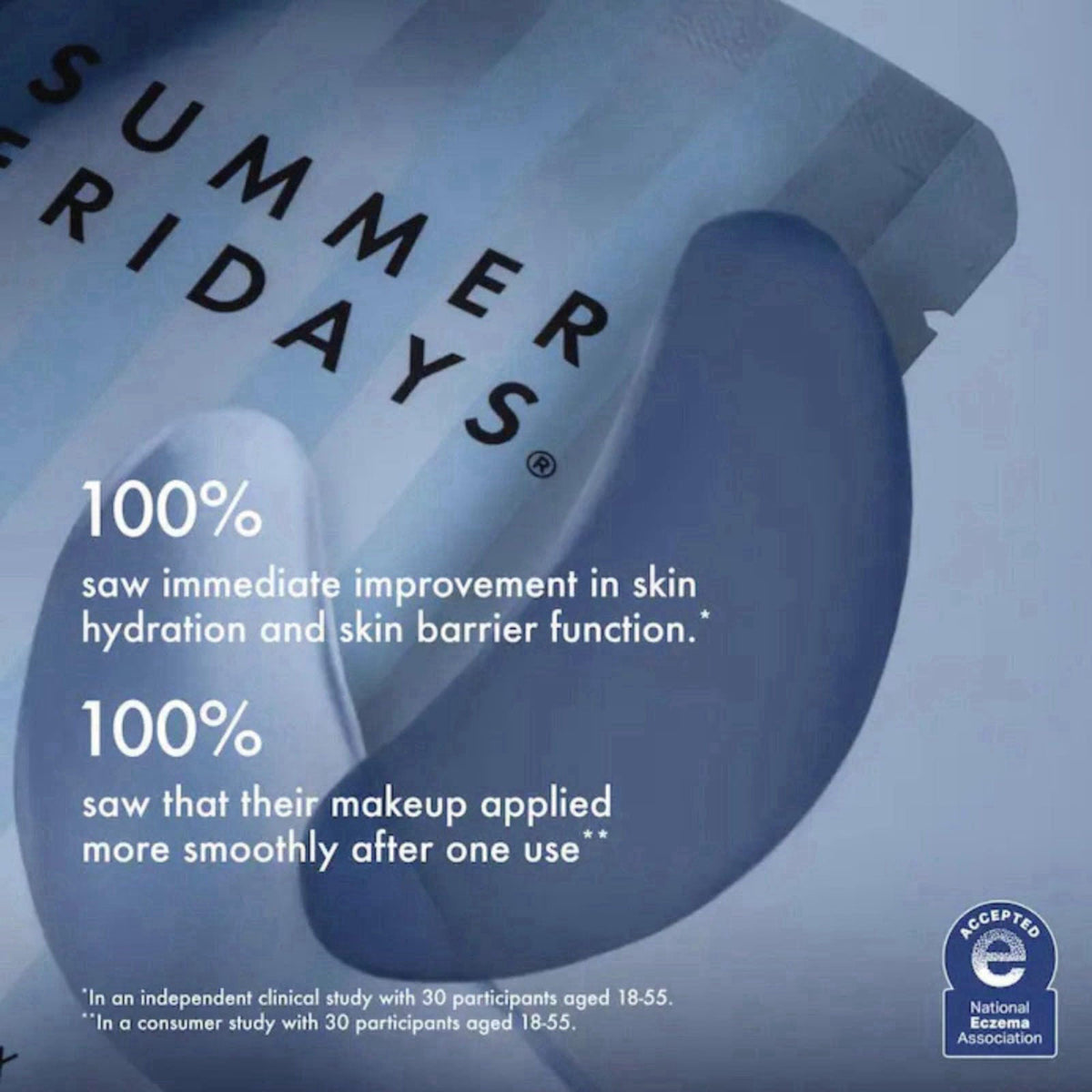 Summer Fridays Jet Lag Hydrating Eye Patches - De-puffing Hydrogel Under Eye Masks with Hyaluronic Acid, Caffeine + Pept
