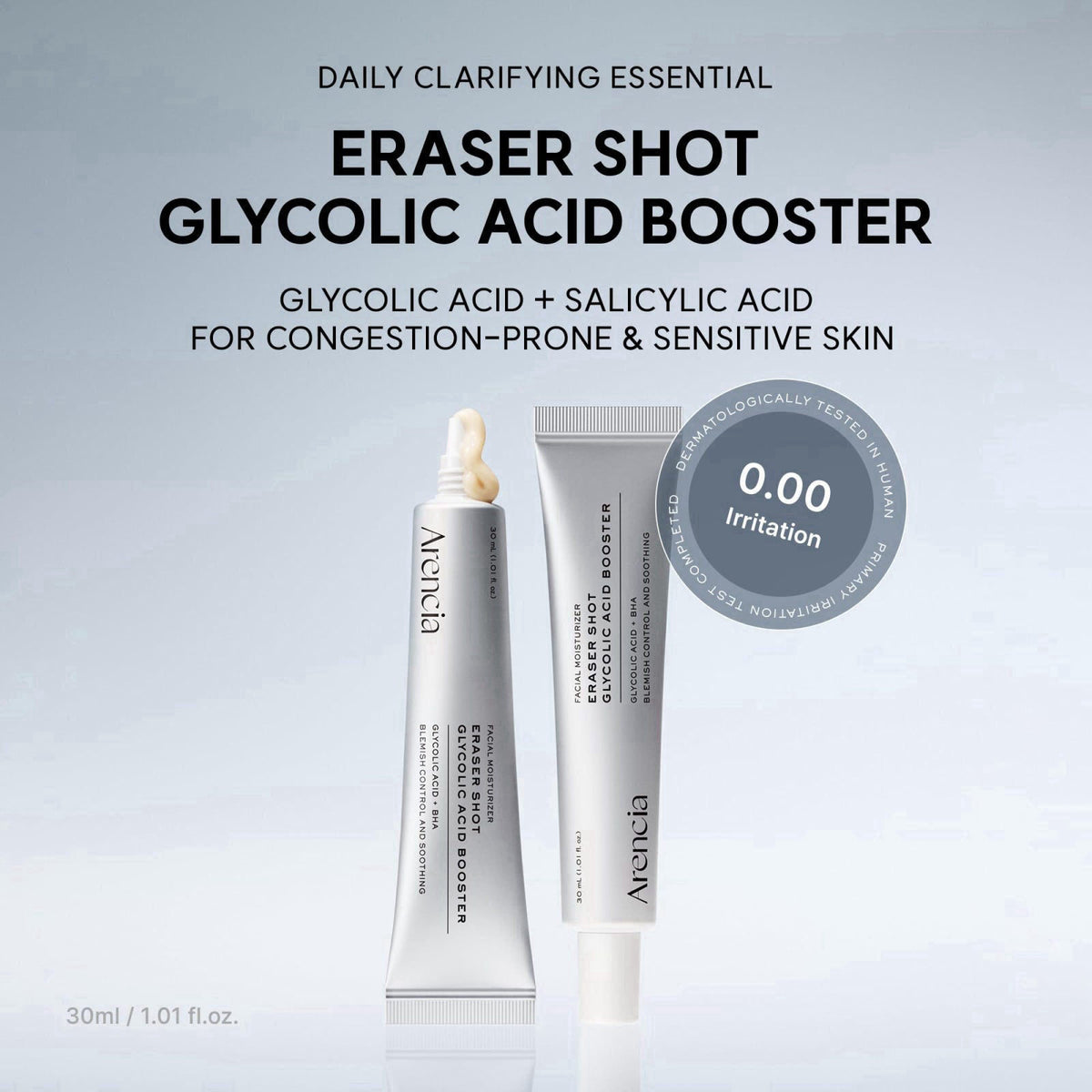 Arencia Eraser Shot Serum Glycolic Acid Booster with AHA BHA