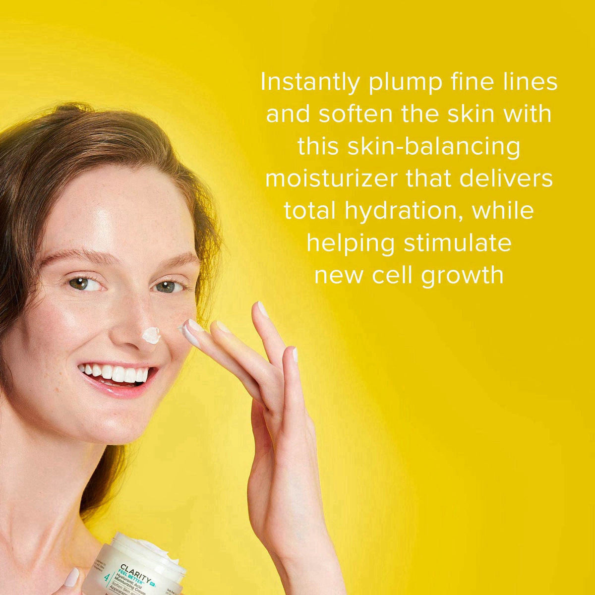 ClarityRx Feel Better Hyaluronic Acid Face Moisturizer, Natural Plant-Based Moisturizing Cream with Jojoba Oil & Hyaluro