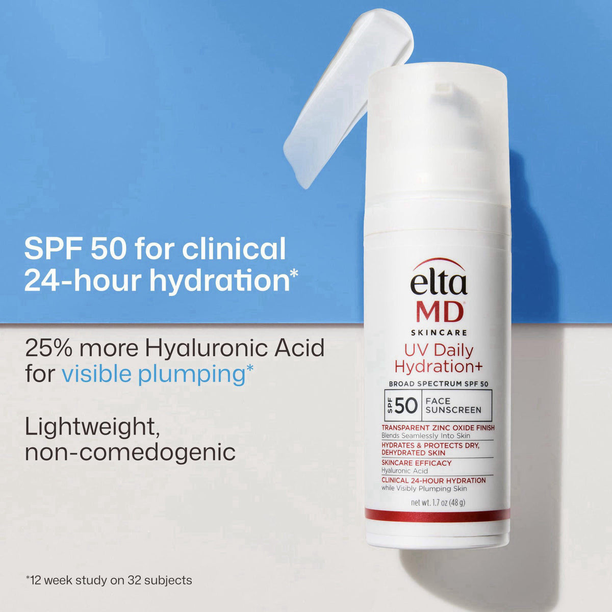 EltaMD UV Daily Face Sunscreen Moisturizer Zinc Oxide SPF 40