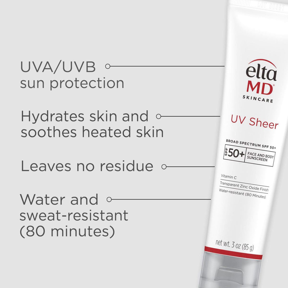 EltaMD UV Sheer Face and Body Sunscreen with Zinc Oxide SPF — view 4