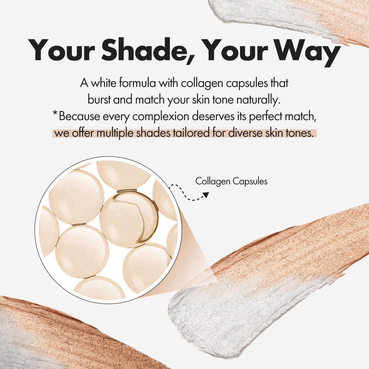 ELROEL Blanc Cover Cream Stick V White - Korean Foundation (#201 Light) – packaging and label