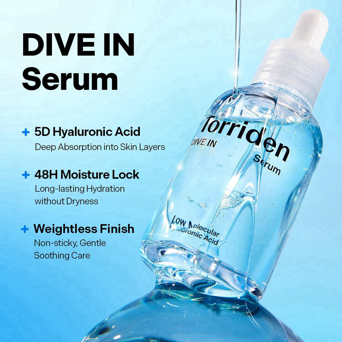 Torriden DIVE IN Hyaluronic Acid Serum for Deep Hydration