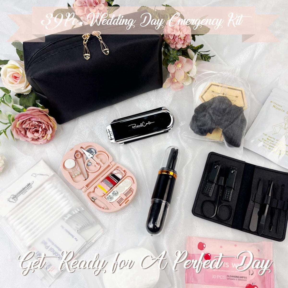 ARK Survivor Women's Wedding Emergency Kit 39 Essential Items for Brides Team Bride All in One Travel Kit Personal Care 
