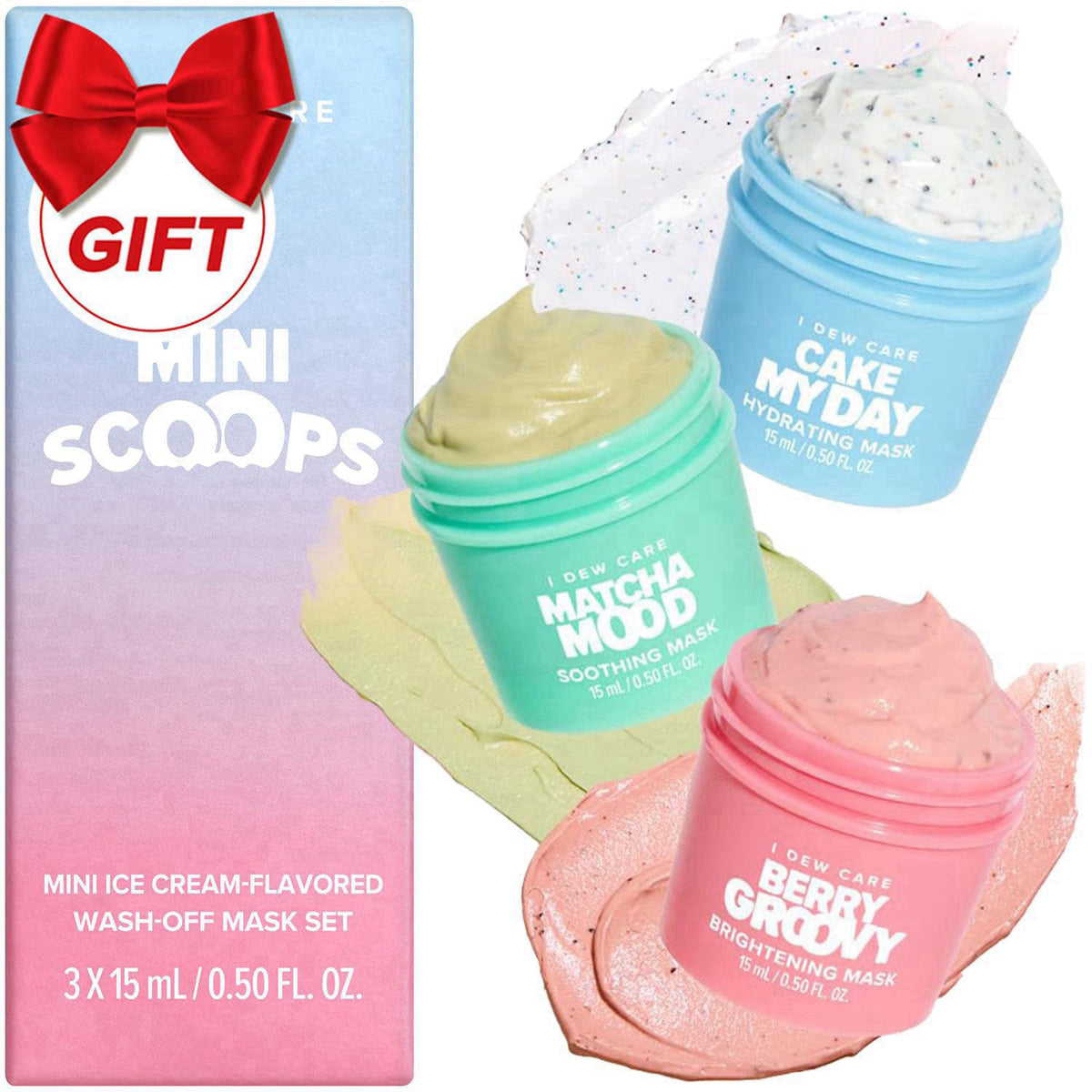 I DEW CARE Mini Scoops Cleansing Wash Off Face Mask Set Mini