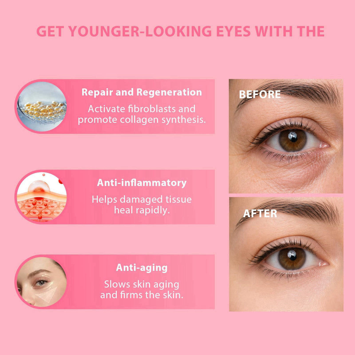 PDRN Collagen Multi Balm Stick Eye Patches Set Pink B12