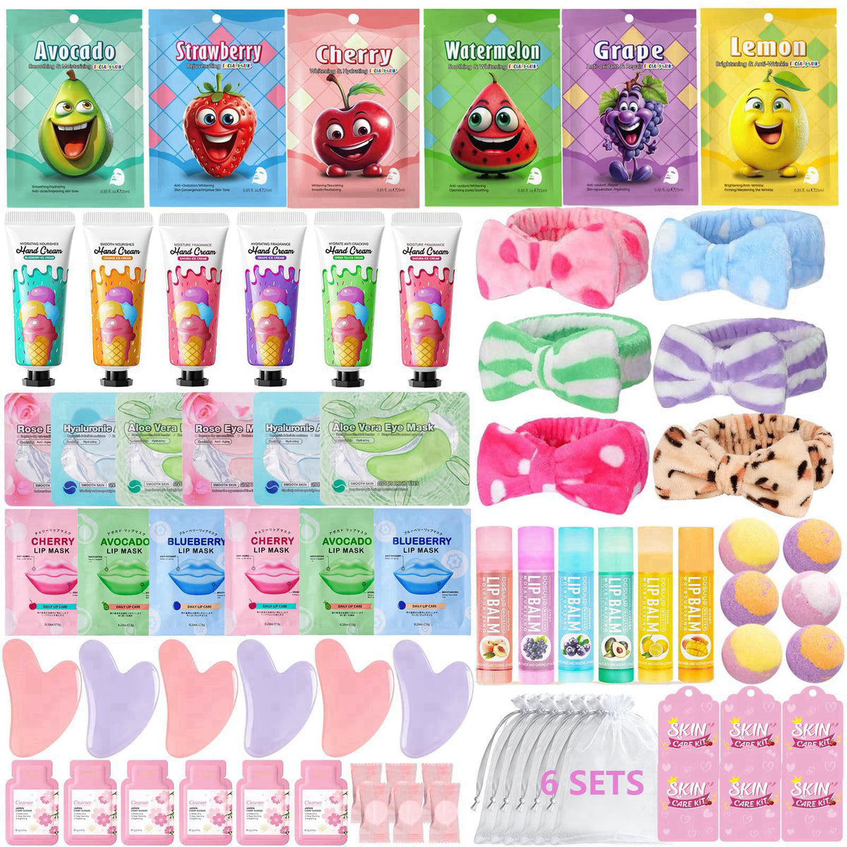 72 PCS Spa Party Supplies for Girls Spa Party Favors Include by Tudona — view 2
