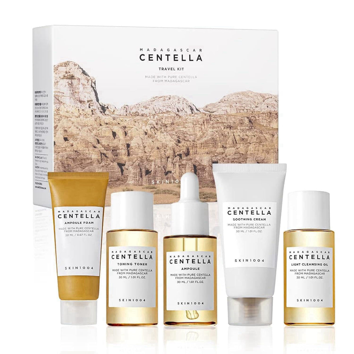 SKIN1004 Madagascar Centella Travel Kit Toner Ampoule