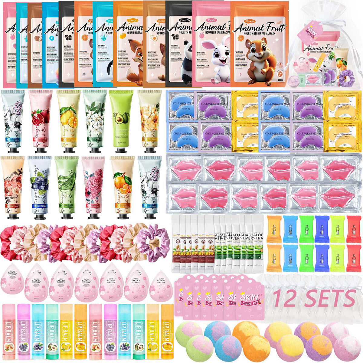 144 PCS Spa Party Supplies for Women Include Face Masks Hair by DANGSHAN — view 2