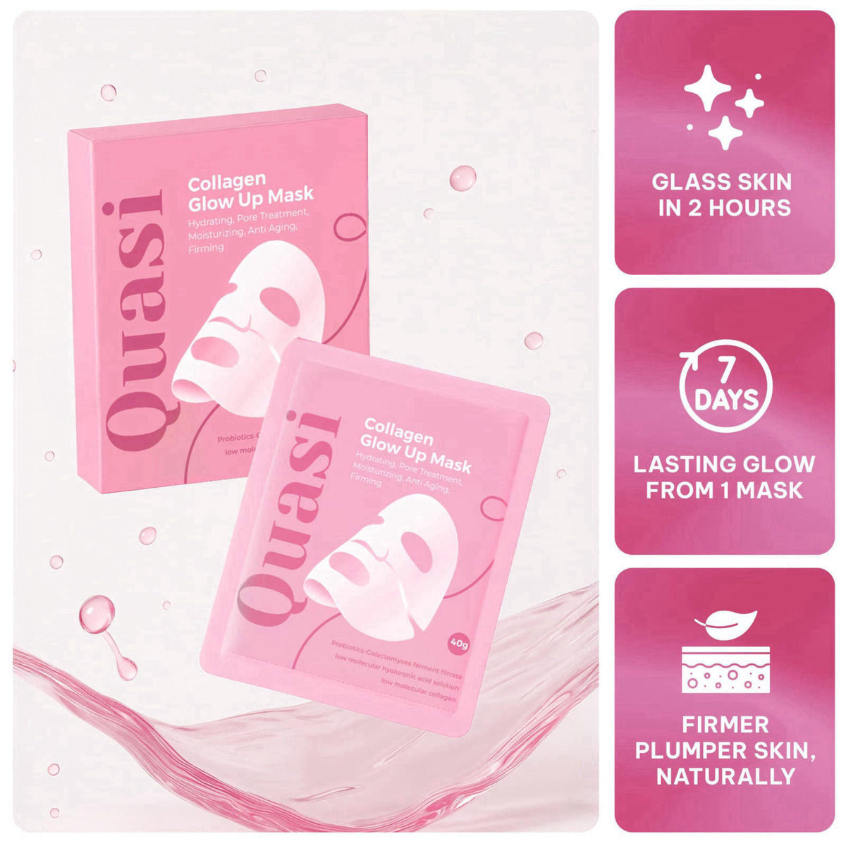 Bio Collagen Face Mask Overnight Hydrating Korean Sheet Mask